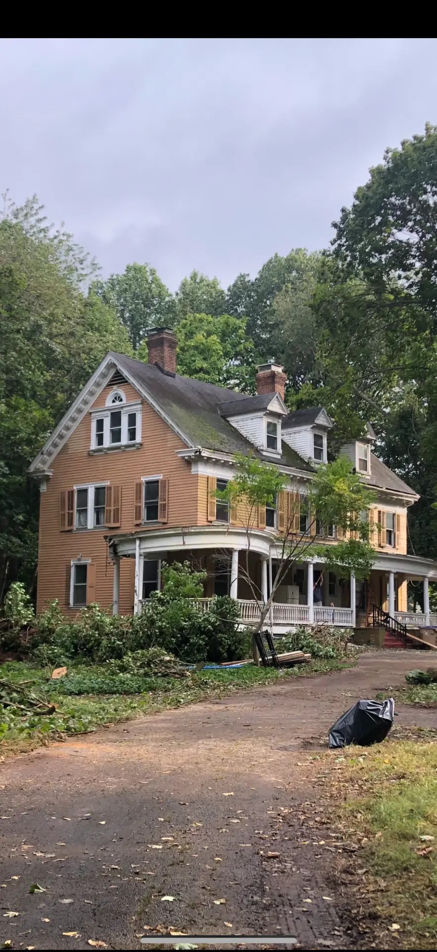 Historic three-story home restored by SMG Plastering INC in Delaware County, PA