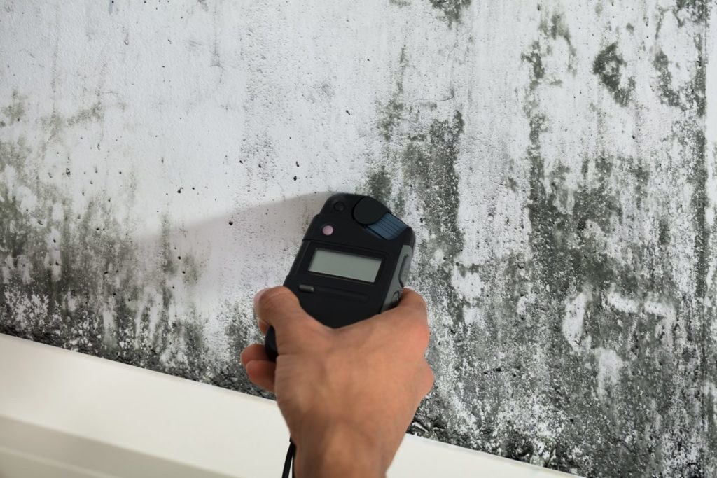 Basement waterproofing installed to eliminate the moisture source