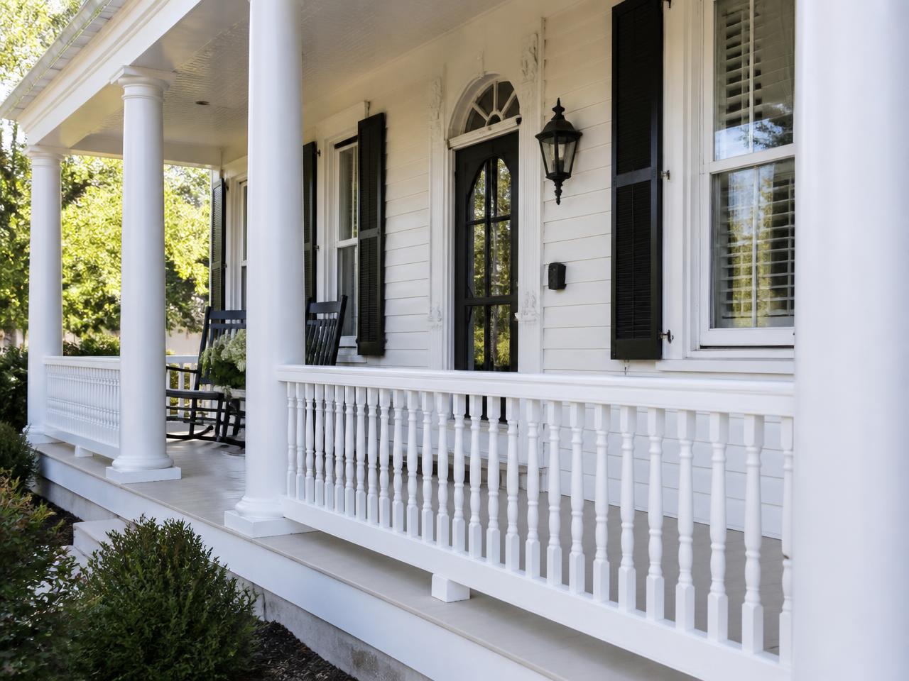 Repainted fiber cement siding on a suburban home