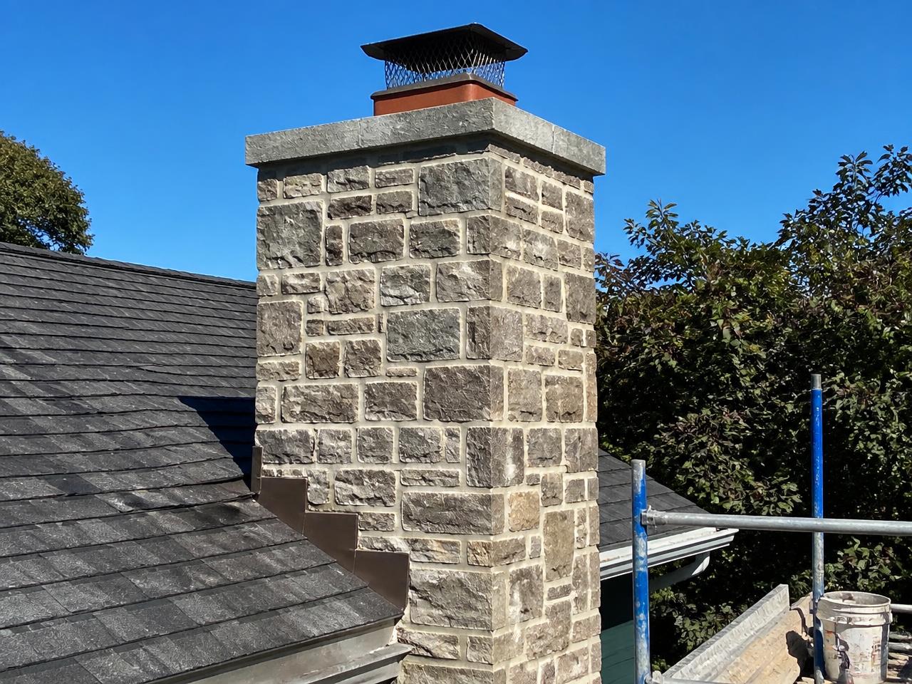 Stone masonry restoration in Delaware County