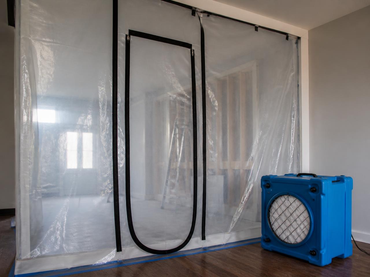 Structural drying equipment deployed after a water loss