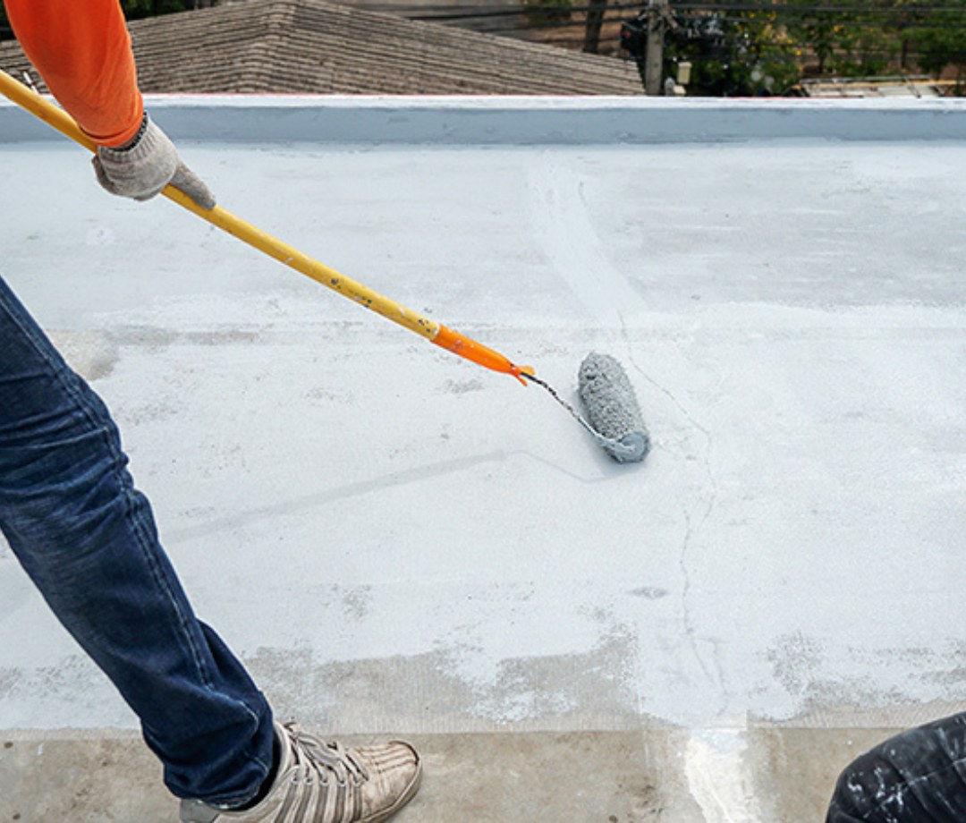 Mold treatment performed alongside basement waterproofing