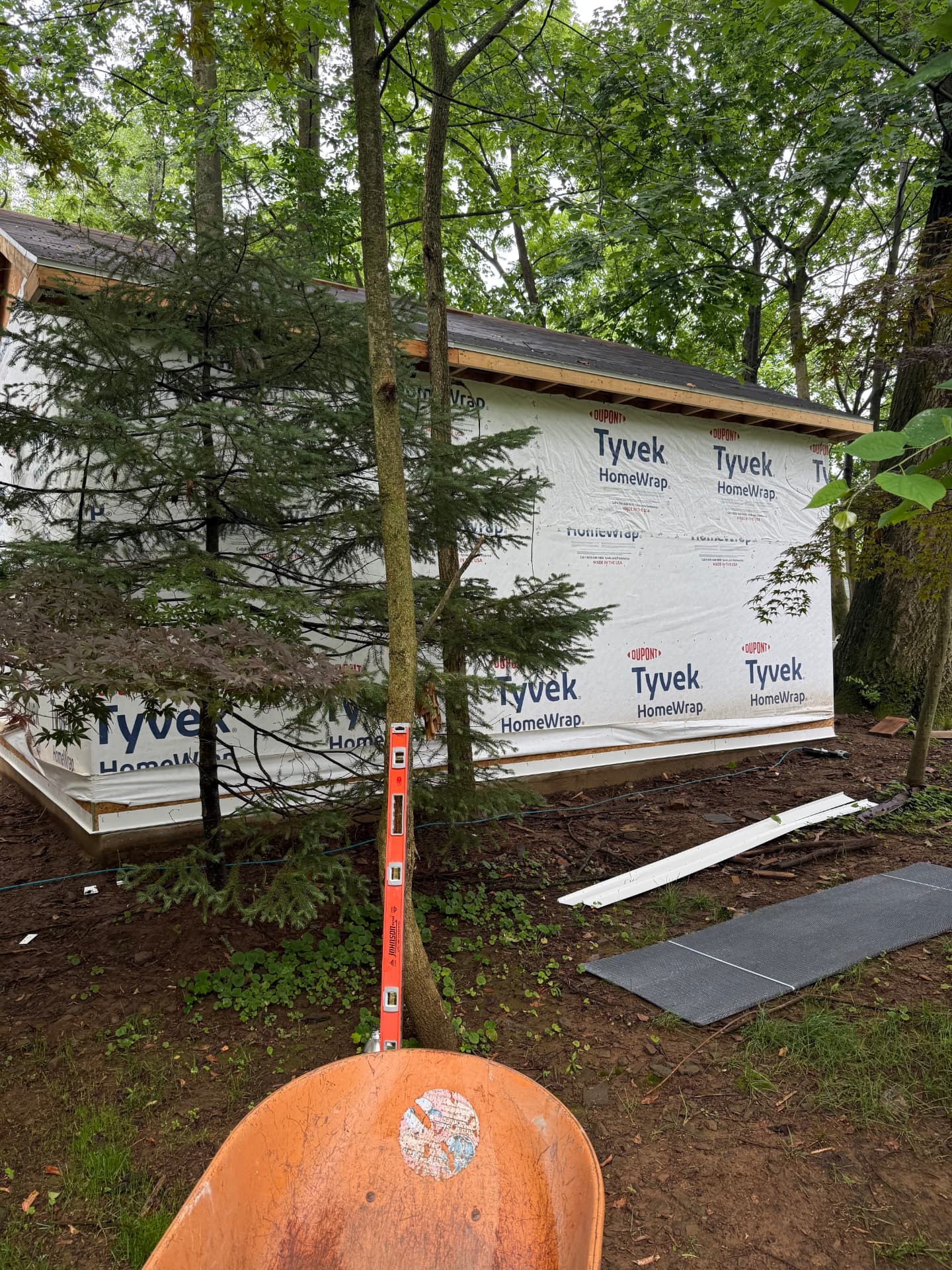 Natural stone veneer facade installed on a Delaware County home